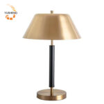 Electroplated Metal Table Lamp with E14 Bulb