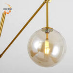 Minimalist Scandinavian Fishing Lamp - Floor-Mounted with Flexible Swing Arm - 图片 2