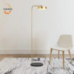Modern Simple Gold Circle Floor Lamp for Home Bedroom - 图片 2