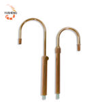 15.5+9.3mm Gold Plated Telescopic Bend Pipe for Lighting - 图片 2