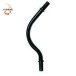 9.3x190mm Black Baked Enamel Curved Pipe for Lighting - 图片 2