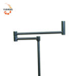 Customizable 19mm Base 11.5mm Tube Swing Arm Floor Lamp - Satin Nickel Finish - 图片 3