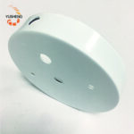 102mm Diameter x 20mm Deep White Baked Enamel Folded Edge Tray - 图片 3