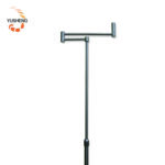 Customizable 19mm Base 11.5mm Tube Swing Arm Floor Lamp - Satin Nickel Finish - 图片 4