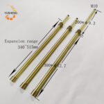 300D12.7+200D9.3 M10 Internal & External Thread Solid Brass Telescopic Tube - 图片 4
