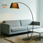 Scandinavian Style Linen Cover Standing Lamp European Bedroom Bedside Living Room Sofa Hardware Material E27 Floor Lamp - 图片 4