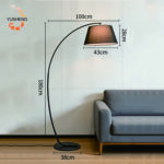 Scandinavian Style Linen Cover Standing Lamp European Bedroom Bedside Living Room Sofa Hardware Material E27 Floor Lamp - 图片 5